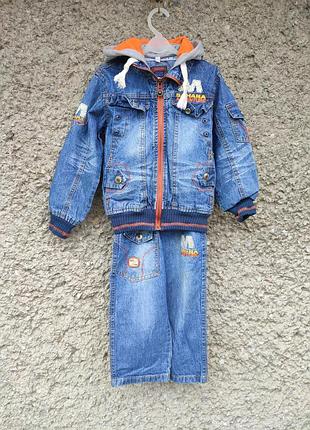 Джинсовый костюм для мальчика