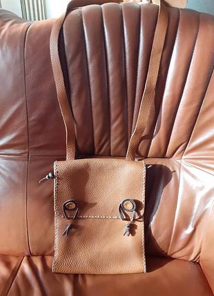 Сумка планшет женская кожаная на плечо