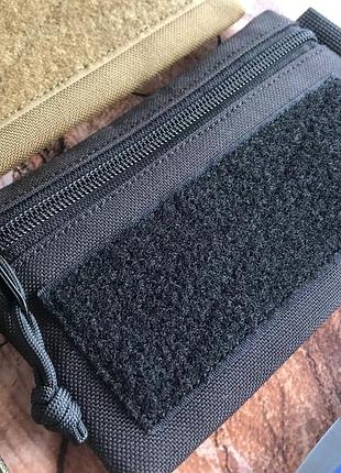 Кошелек, поуч с cordura 1000d с креплением на ремень,черный,edc.