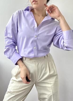 Базова фіолетова сорочка/рубашка від преміального британського бренду charles tyrwhitt