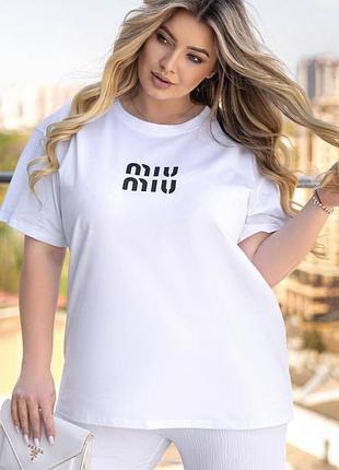 Футболка оверсайз с принтом