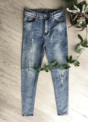 Джинси жіночі super skinny Bershka від бренду jeans print wear