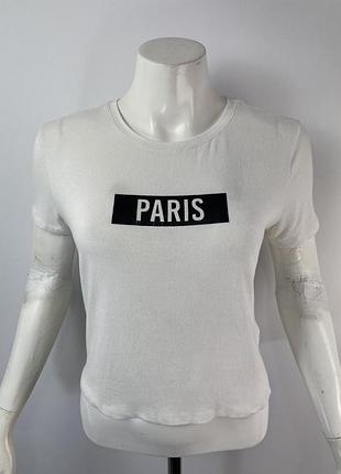 Футболка укороченная / tally weijl / eu 36-38 / s-m / состояние очень хорошее!!!