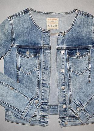 Куртка джинсова бренд pull&bear m4 фото