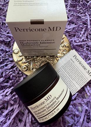 Зміцнювальний крем-гель для інтенсивного зволоження шкіри perricone є high potency classics hyaluronic intensive moisturiser, 30ml
