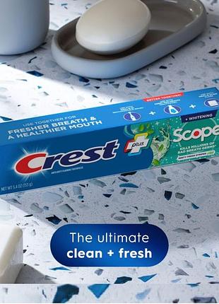 Зубна паста crest + scope whitening toothpaste – 153 грами