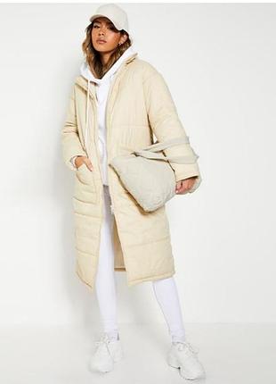 Пальто женское кремовое деми