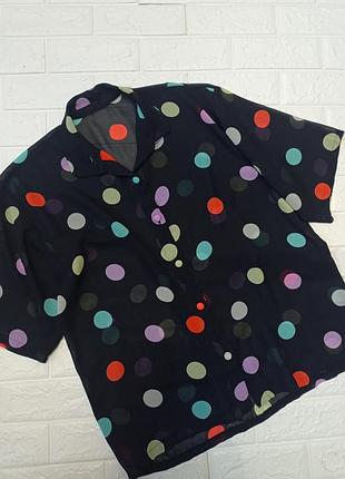 Блузка в горох шифонова