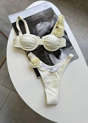 Трендовий купальник з трояндами