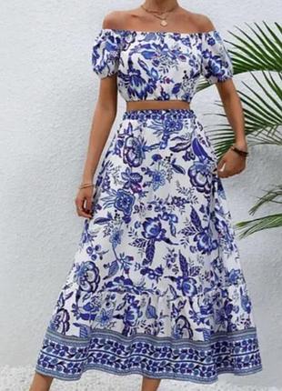 Костюм юбка и топ 
shein