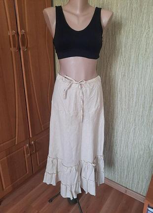 Юбка лен италия