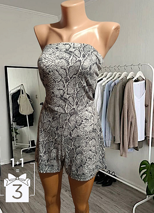 🎁 модный ромпер шортами комбинезон с завязками jean pascale 🎁