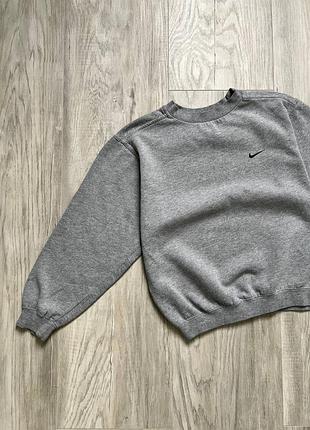 Серый винтажный свитшот для подростка nike 🛍️1+1=3🛍️2 фото