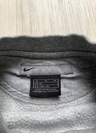 Серый винтажный свитшот для подростка nike 🛍️1+1=3🛍️3 фото