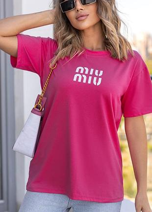 Футболка оверсайз с принтом