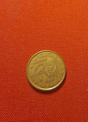 Іспанія 10 євроцентів 1999 р.мігель де сервантес (іспанський письменник)