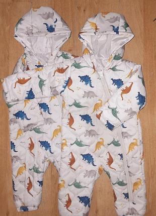 Суперові фірмові демісезонні комбінезони для двійнята 9-12 місяців