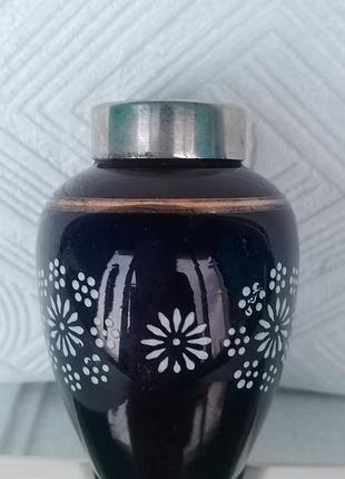 Чайница кобальт винтаж ссср  1950