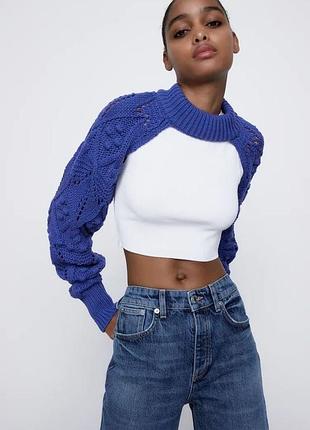 Вʼязане болеро zara