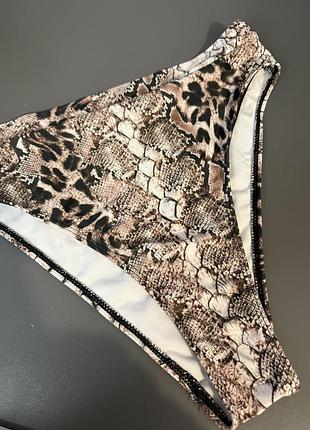 Леопардові труси до купальника
