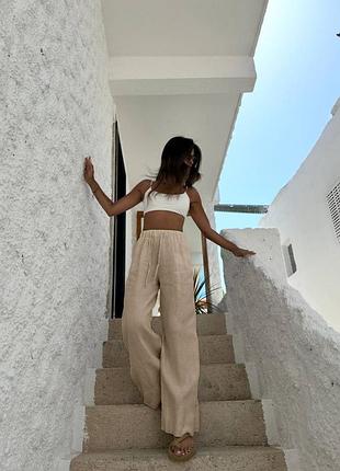 Брюки з льону 7