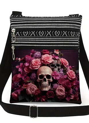 Стильная сумка с принтом черепа