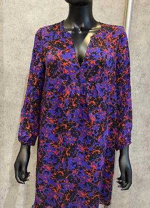 Diane von furstenberg  fabiana filippi плаття шовк на підкладці з гарним вирізом мини трапеція