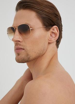 Ray-ban - солнцезащитные очки aviator gradient6 фото