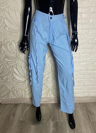 Штани брюки карго з накладними кишенями plt prettylittlething,  xs
