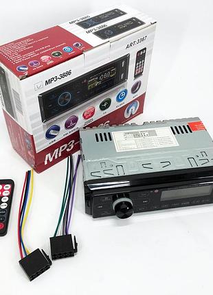 Автомагнітола з сенсорним дисплеєм mp3 3886 iso 1din багатофункціональна, мультимедіа для автомобіля