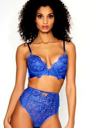 Неймовірно  спокусливий кобальтовий бюстгальтер ann summers fiercely sexy cobalt blue plunge bra