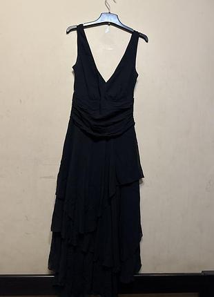 Платье макси натуральный шёлк monsoon шифон