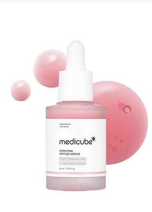 Відновлювальна сироватка з полінуклеотидами та пептидами medicube pdrn pink peptide serum, 30 мл