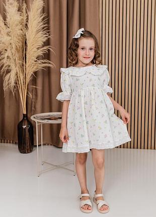 Плаття для дівчинки муслін весна -літо