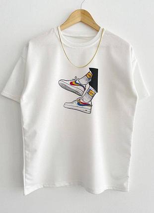 Біла футболка nike🔥🔥🔥