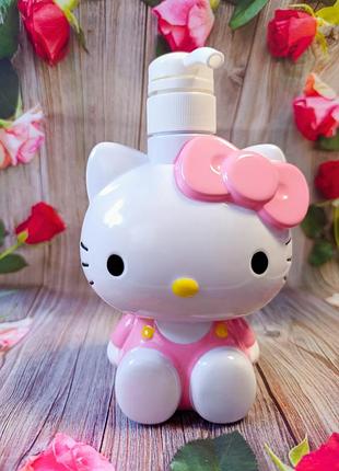 Баночка дозатор для мила гелю шампуні хелоу кітті hello kitty