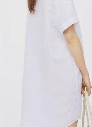 Туника платье из льна и вискозы zara h&m2 фото