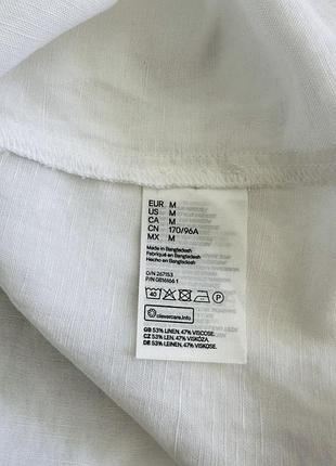 Туника платье из льна и вискозы zara h&m3 фото