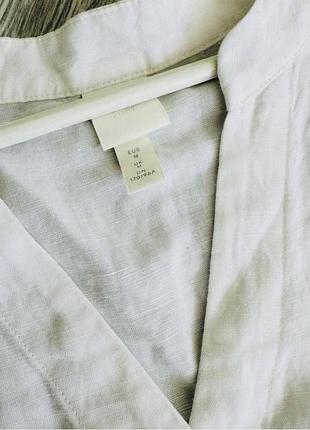 Туника платье из льна и вискозы zara h&m4 фото