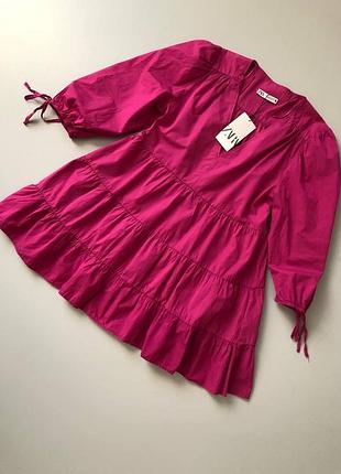 Хлопковое платье зара м л