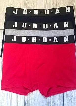 Труси боксери чоловічі, нижня білизна комплект 3 шт. air jordan