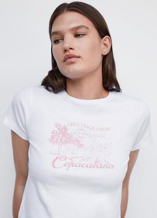 Футболка бавовна mango футболка з принтом футболка хлопок с принтом с рисунком