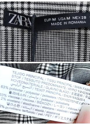 Zara платье в принт клетки 10