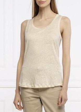 Майка футболка льняная лен летняя футболка майка