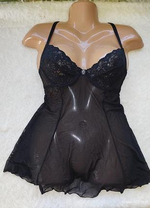 Короткий пеньюар сеточка