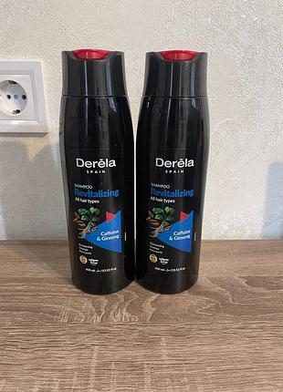 Шампунь derella с кофеином для стимуляции роста волос