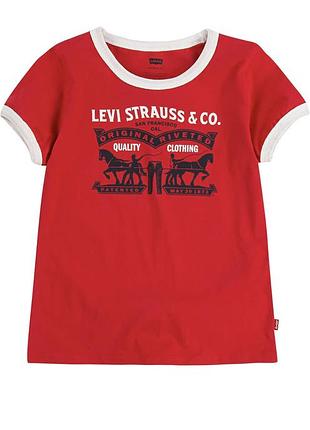 Нова червона футболка levis 5-6 років