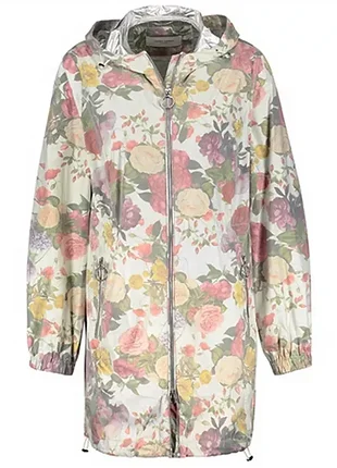 Gerry weber нові вітровка windbreaker з капюшоном квіти розмір de 42 l