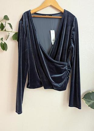 Бархатный свитер на запах 4