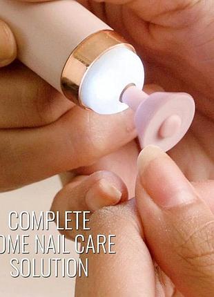 Фрезер для маникюра и педикюра flawless salon nails, ручка фрезер для маникюра. цвет: розовый